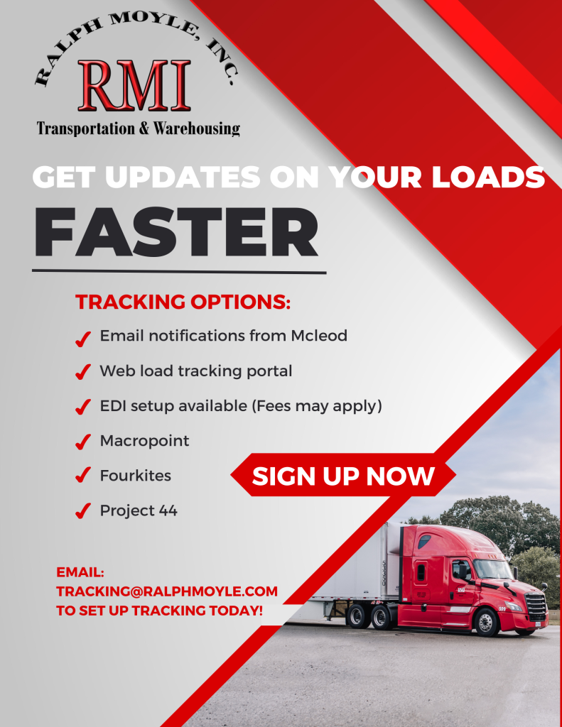 Ralph Moyle load tracking options