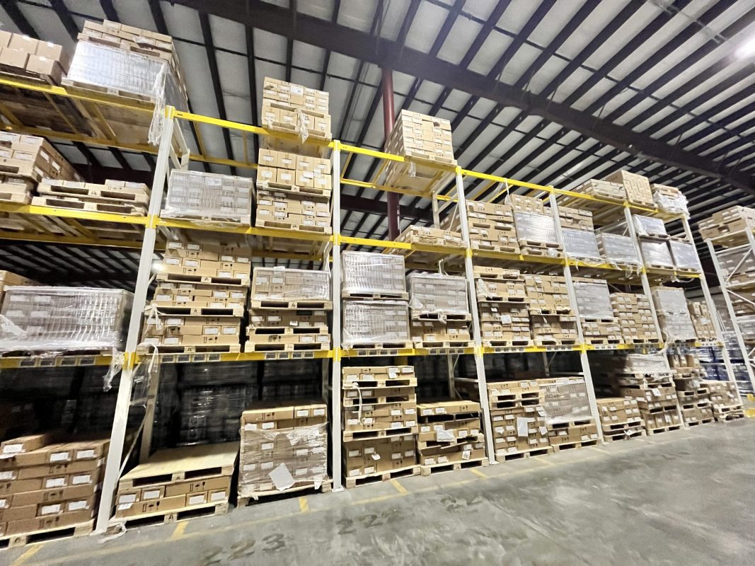 Selective racks at Ralph Moyle warehouse in Paw Paw Michigan
